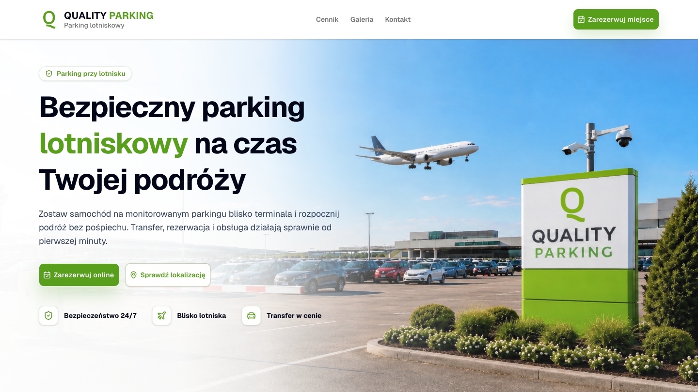 Parking lotniskowy: Po